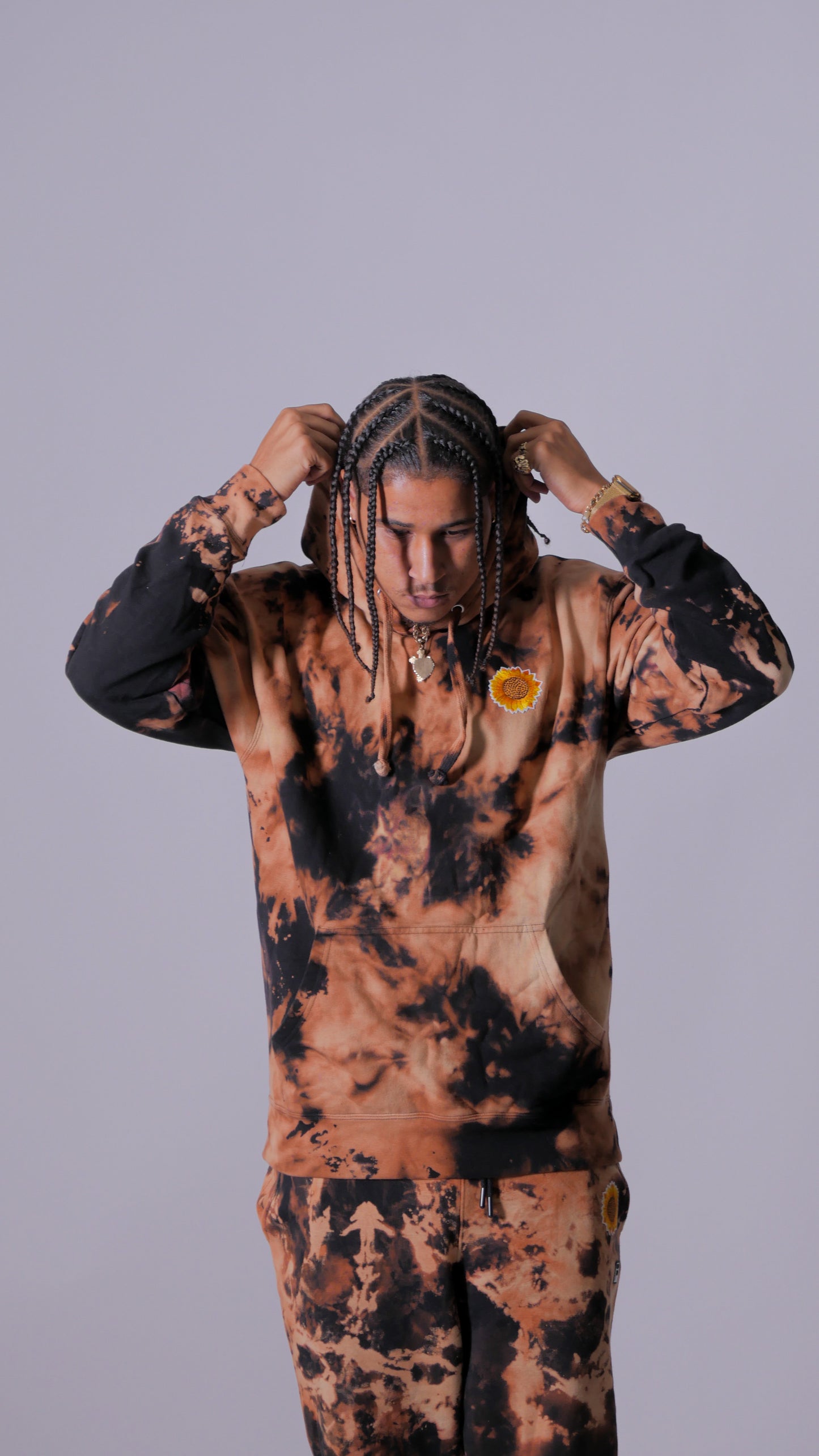 Concrete Sunflower Patch Jogger Set