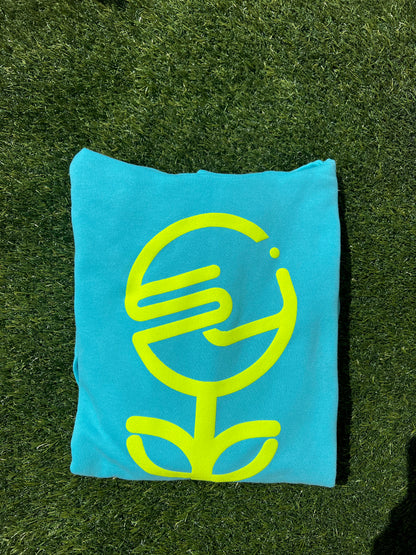 Turquoise SJ Logo Hoodie