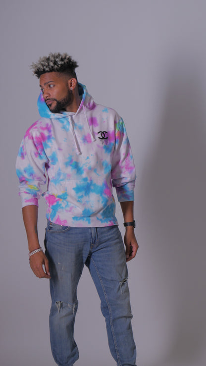 Cotton Candy Tie Dye Hoodie - Adult